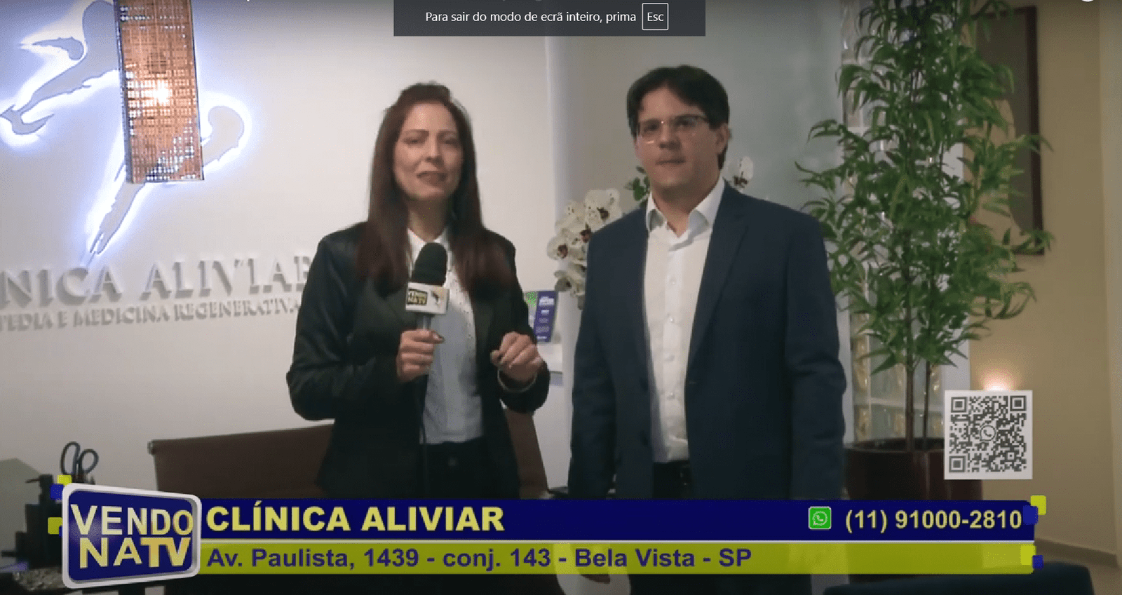 Entrevista do Dr Renato Cobra para a TV Bandeirantes no programa Vendo na TV